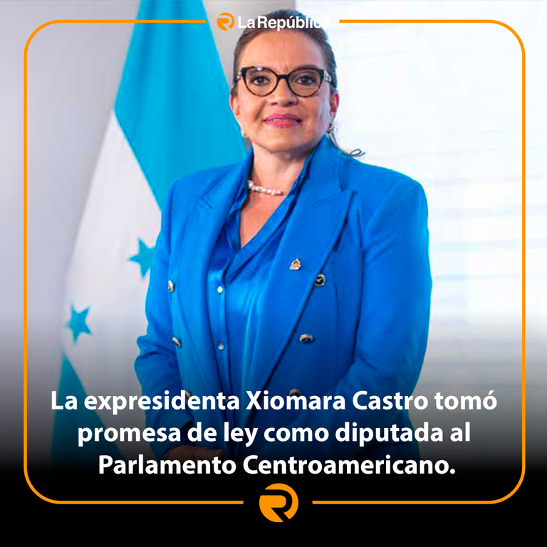 La expresidenta Xiomara Castro tomó promesa de ley como diputada al Parlamento Centroamericano. - Cover Image